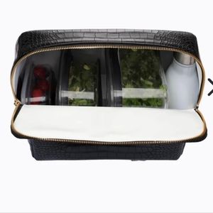 Black Crocodile lunch Pouch